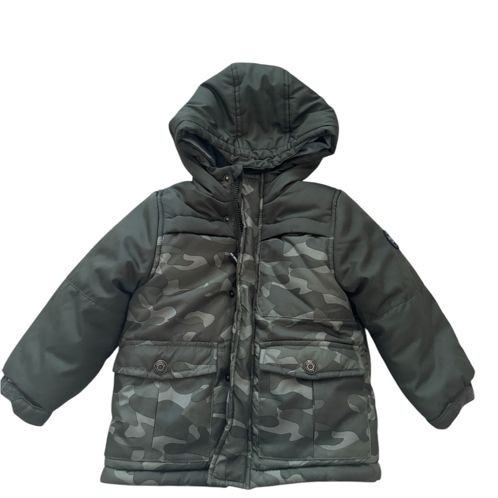OshKosh B'Gosh Boys' Heavyweight Colorblock Puffer Coat Jacket- Boys Size 2T
